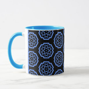 Snowflake Constellation - v2 - Blue Mug