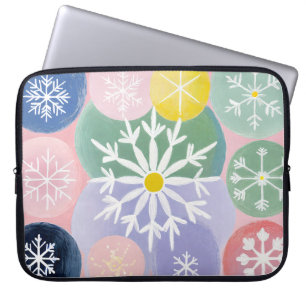 Snowflake Constellations Laptop Sleeve