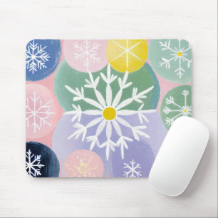 Snowflake Constellations Mouse Mat