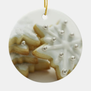 Snowflake Cookies Ceramic Tree Decoration