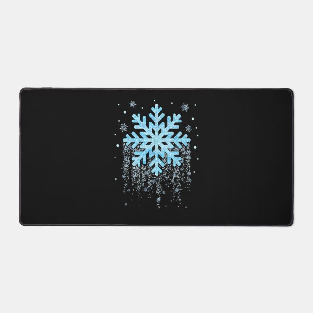 Snowflake Costume Winter Christmas Matching Mens W Desk Mat (Front)