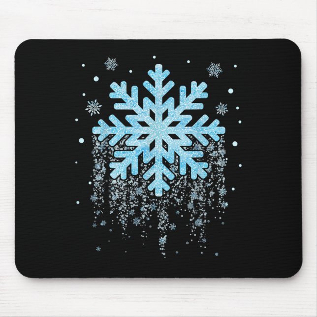 Snowflake Costume Winter Christmas Matching Mens W Mouse Mat (Front)