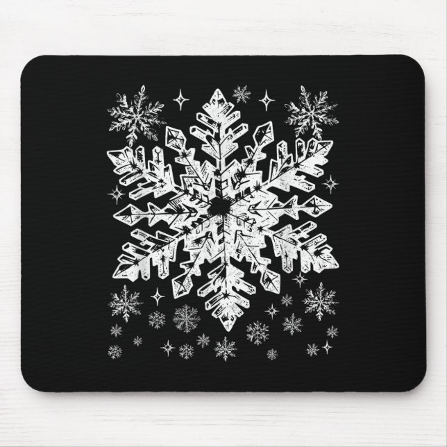 Snowflake Costume Winter Christmas Matching Mens W Mouse Mat (Front)