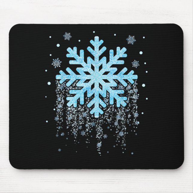 Snowflake Costume Winter Christmas Matching Mens W Mouse Mat (Front)