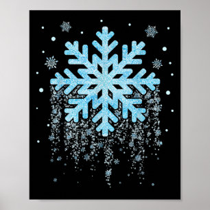 Snowflake Costume Winter Christmas Matching Mens W Poster