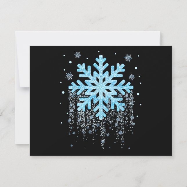 Snowflake Costume Winter Christmas Matching Save The Date (Front)