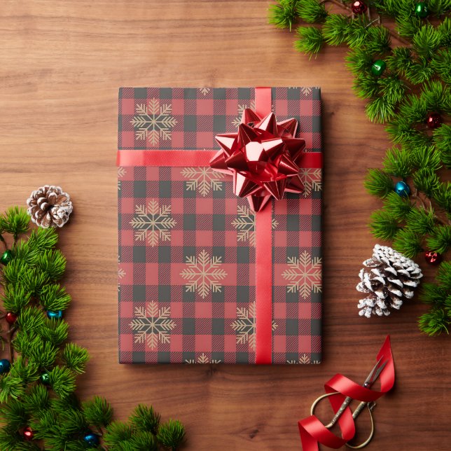 Snowflake Country Christmas Wrapping Paper (Holiday Gift)