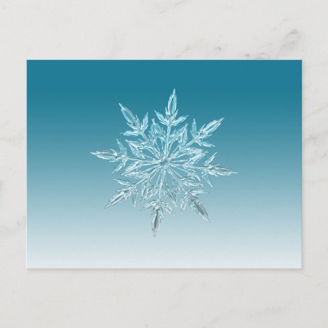 Snowflake Crystal Postcard (Front)