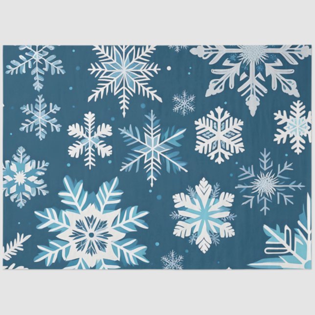 snowflake crystals tissue paper (Front)