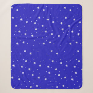 Snowflake Dance Pattern Sherpa Blanket