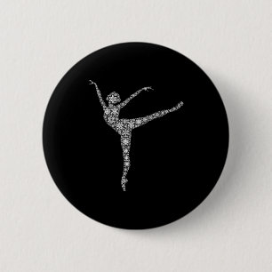 Snowflake Dancer Merry Christmas - Ballet Dance Ba 6 Cm Round Badge