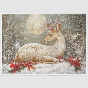 Snowflake Deer Tissue Paper