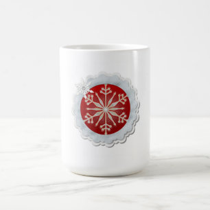 Snowflake Design Customisable Christmas Coffee Mug