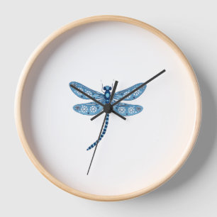 Snowflake Dragonfly Spirit Clock
