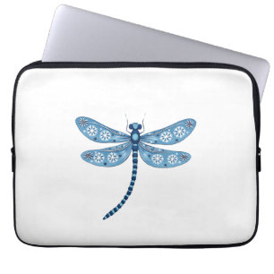 Snowflake Dragonfly Spirit Laptop Sleeve