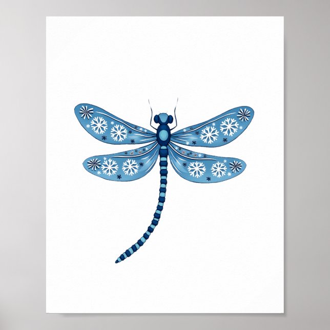 Snowflake Dragonfly Spirit Poster (Front)