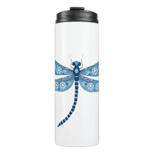 Snowflake Dragonfly Spirit Thermal Tumbler