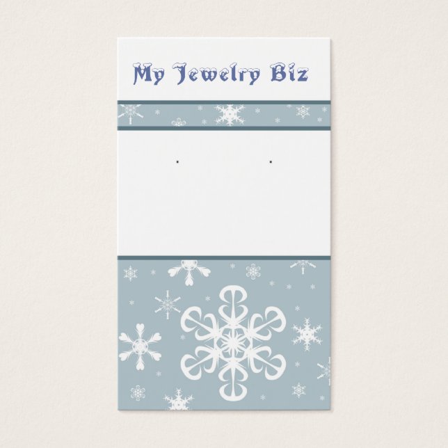 Snowflake Earring Cards (Front)