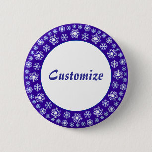 Snowflake factory Template 6 Cm Round Badge