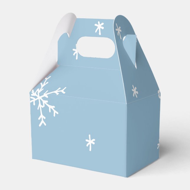 Snowflake Favour Box (Front Side)