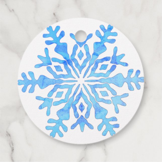 snowflake favour tags (Back)