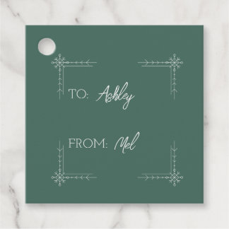 Snowflake Favour Tags