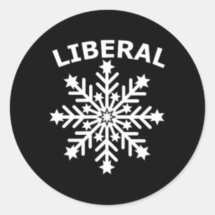 Snowflake Feminist Diversity Human Rights Equality Classic Round Sticker