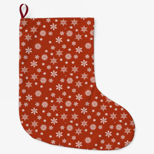 Snowflake Festive Christmas  Large Christmas Stocking