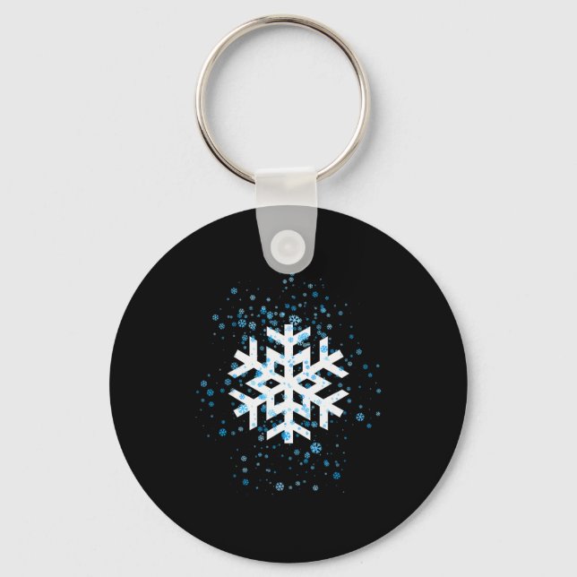 Snowflake For Women  Key Ring (Front)