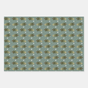 Snowflake Forest Wrapping Paper Set of 3 Sheets