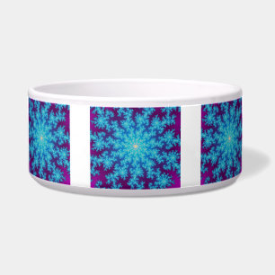 Snowflake Fractal Aqua Blue