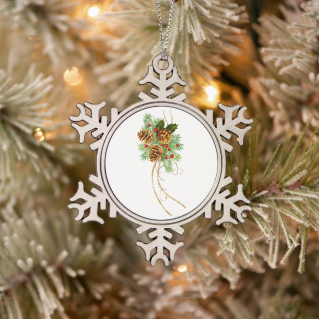 Snowflake Framed Ornament (Tree)