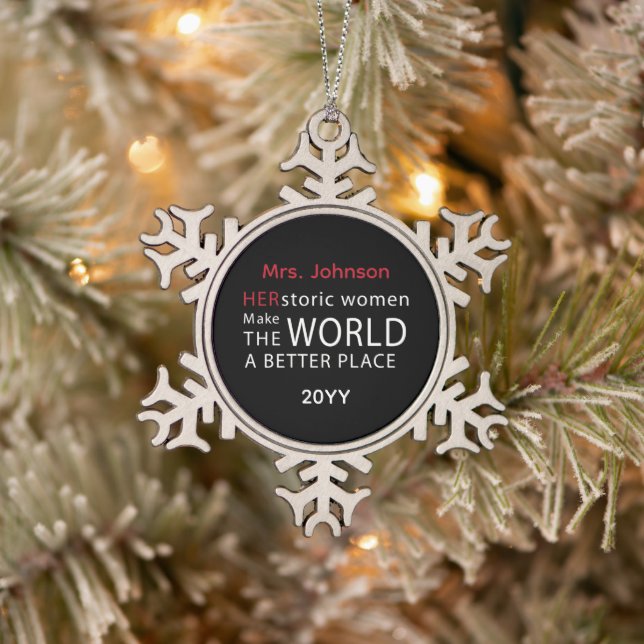 Snowflake Framed Ornament (Tree)