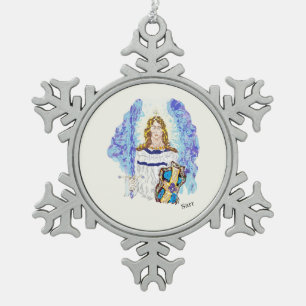 Snowflake Framed Ornament : Archangel Micheal