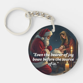 Snowflake Framed Ornament Key Ring