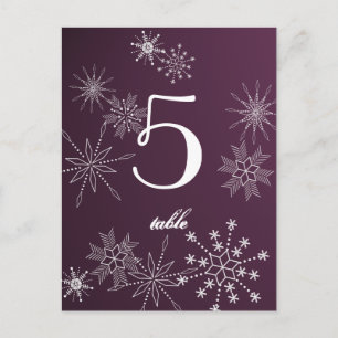 Snowflake Gems/ Table Card