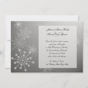 Snowflake Gems/ Wedding Invitation