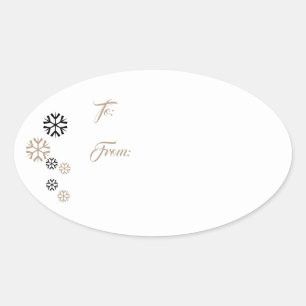 Snowflake Gift Tag Stickers