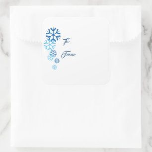 Snowflake Gift Tag Stickers