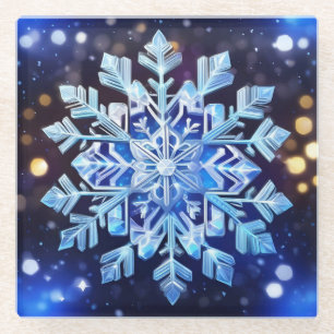 Snowflake Glass Coaster
