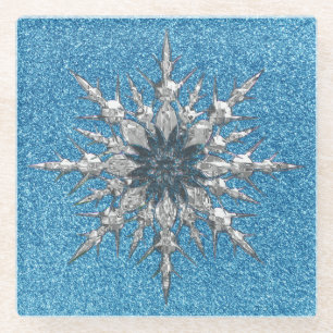 Snowflake Glass Coaster