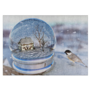 Snowflake Globe Cutting Board