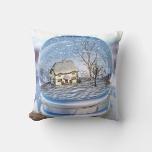 Snowflake Globe Pillow