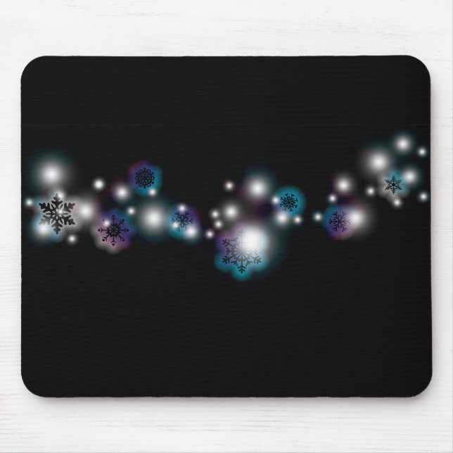 Snowflake Glow Mouse Mat (Front)