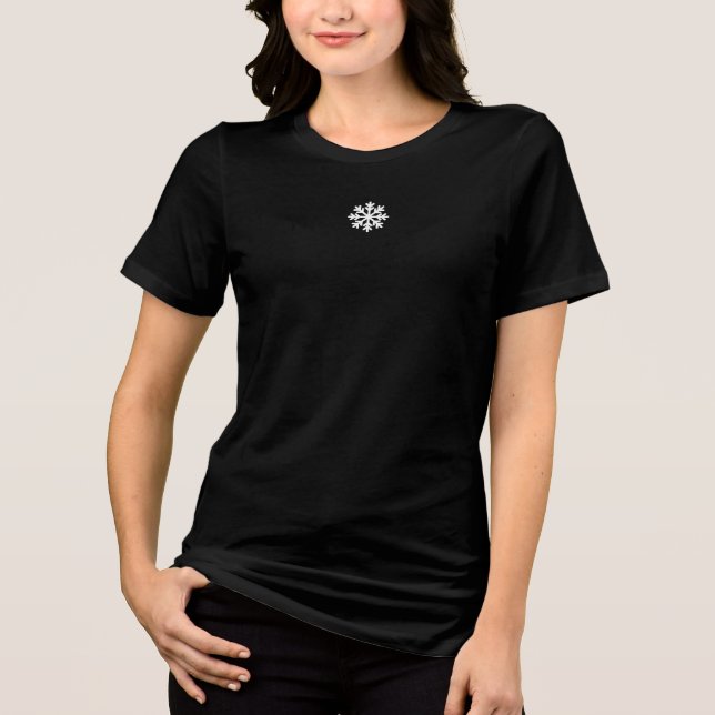 ❄️ Snowflake Graphic Tee – Cool, Cosy & Classic (Front)
