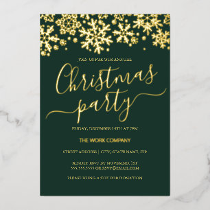 Snowflake Green Corporate Christmas Party 