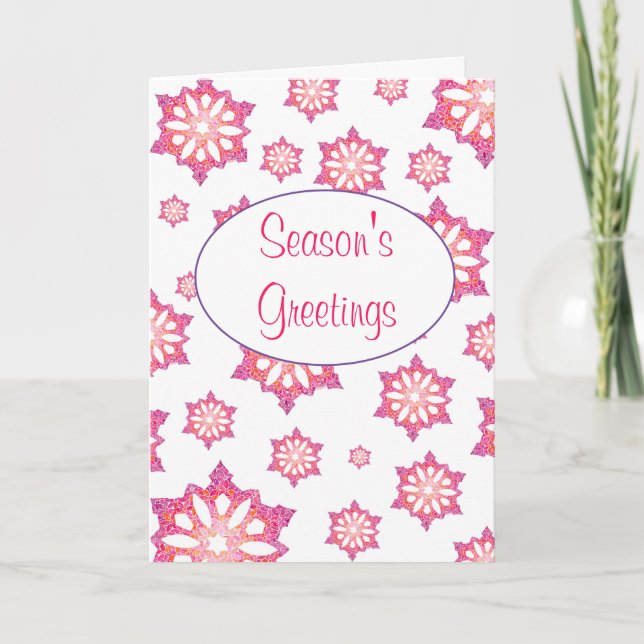 Snowflake Greeting Card (Front)