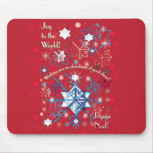 Snowflake Greetings I Mouse Mat