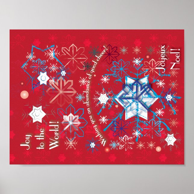 Snowflake Greetings I Poster (Front)