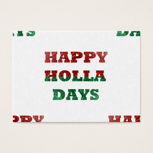 snowflake happy holla days (Front)